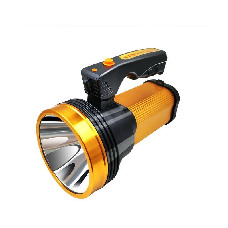 Patrouille usb rechargeable portable lumière led projecteur extérieur étanche à la pluie haute puissance lithium-ion lampe de poche