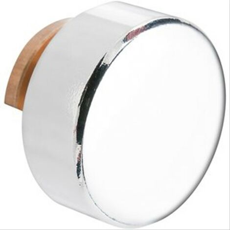 Patte à glace ronde laiton chromé Ø30mm