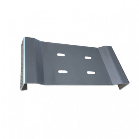 Aluhome – Patte de fixation pour couvertine alu avec pente – Largeur 320 mm – Aluminium 15/10ème – Pose facile sur murs inégaux