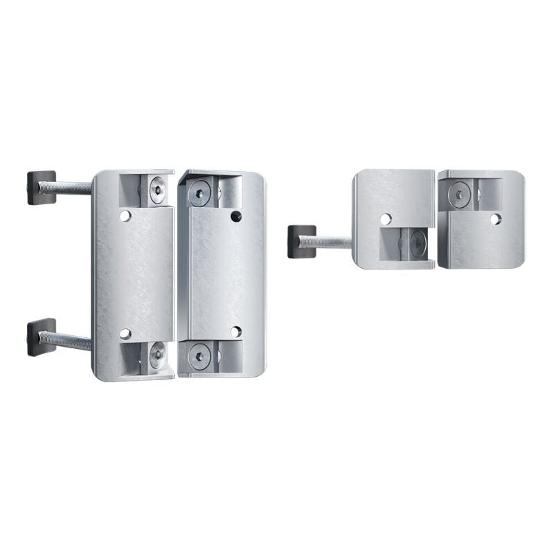 Patte de fixation pour ferme portail tiger sur tubes ronds Locinox