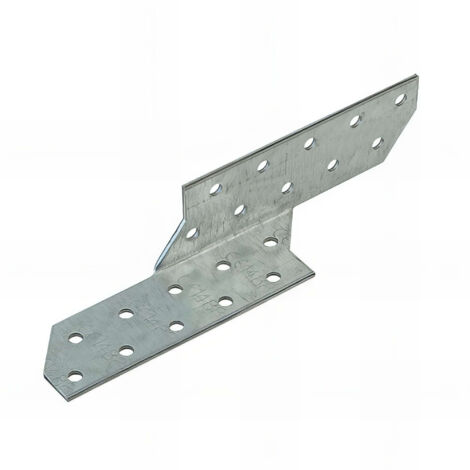 Fixtout – Patte de solivage galvanisé droite 32 x 170 x 2,0 mm – Acier galvanisé pour assemblage chevrons – Solution durable construction