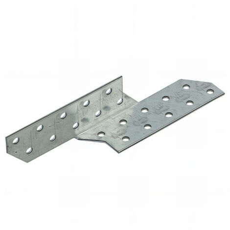 Fixtout – Patte de solivage galvanisé gauche 32 x 170 x 2,0 mm – Solution durable pour assemblage chevrons – Matériau galvanisé