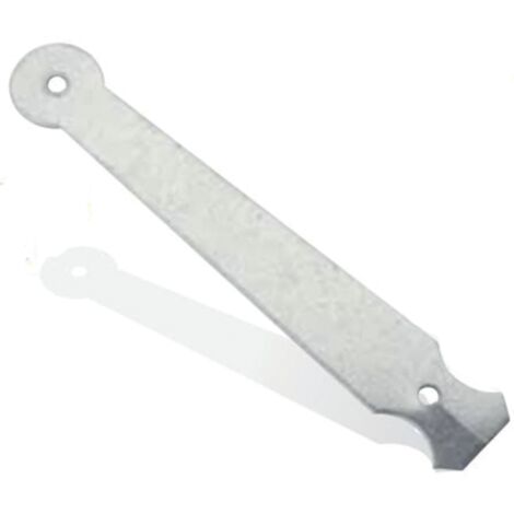 Patte scellement L.160mm BOURG MERMIER - zingué blanc - M-633163