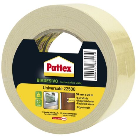 Pattex 22500 Biadesivo Universale 50mm x 25m