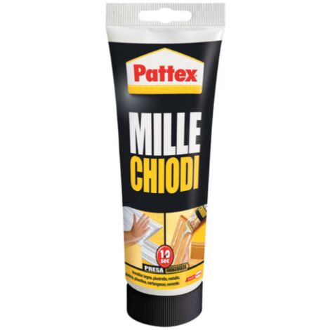 Pattex 250 gr mille chiodi colla adesivo acrilico per montaggio fissaggio a muro