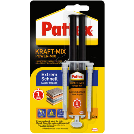 Pattex 2K Epoxy Kraft Mix Extrem Schnell Spritze 11ml PK6SS
