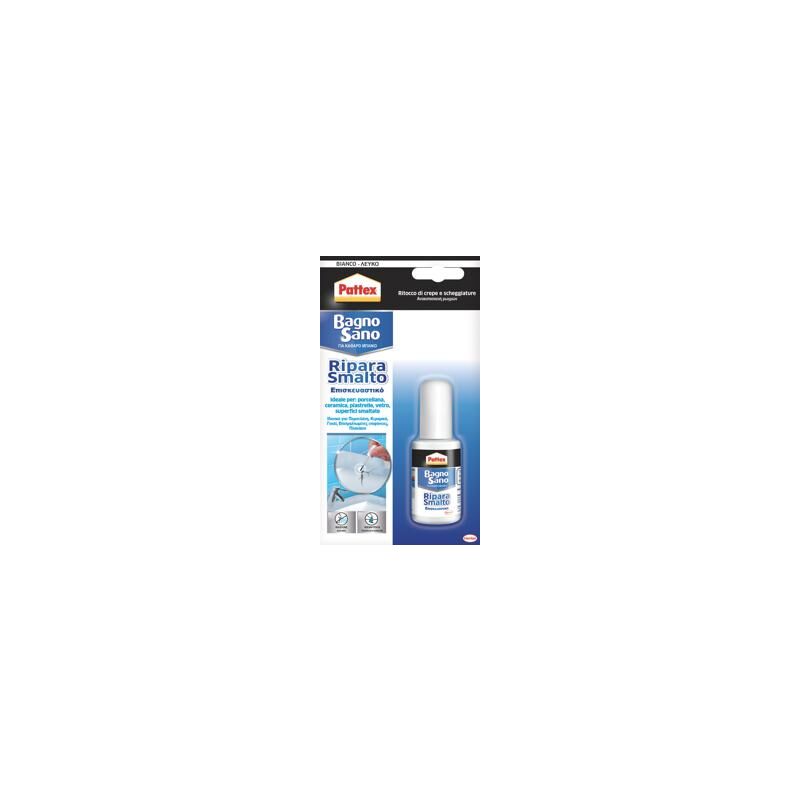 Ripara Piastrelle Smalto Bianco 50 Ml Bagno Sano Ritocchi Precisi P...