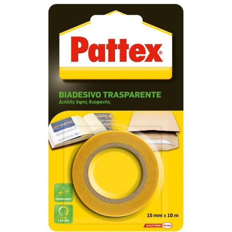 Pattex Millechiodi Nastro Biadesivo Trasparente 15mm x 10mt