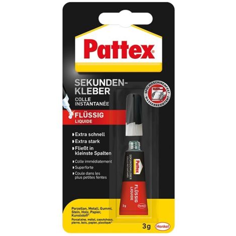 Pattex Cola líquido instantánea Classic frasco 3g (por 12)