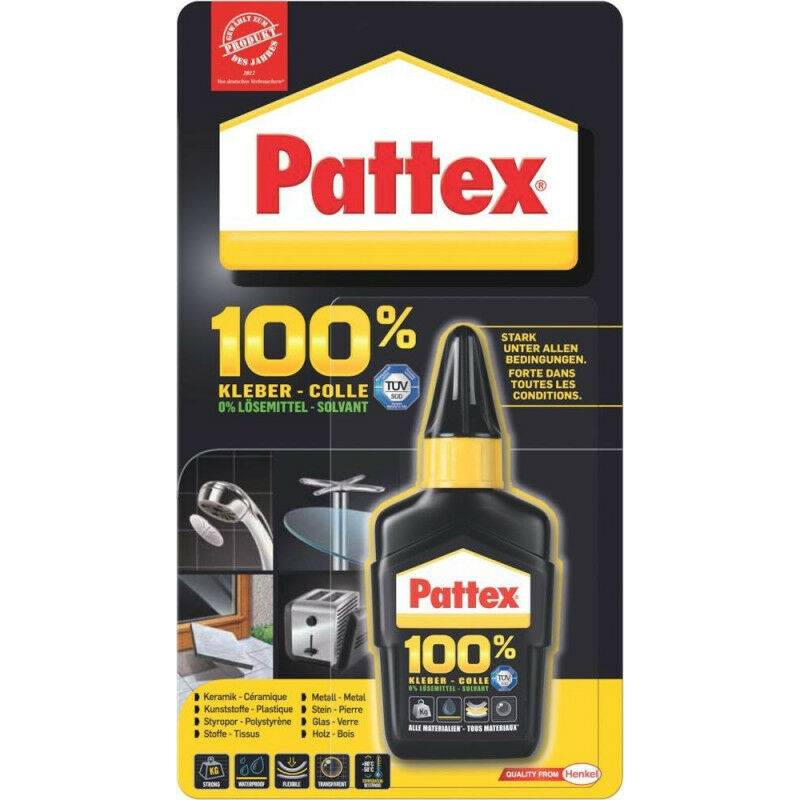 

Pattex 100% Adhesivo 50G 50G Botella (Para 6)