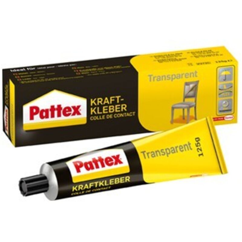 Pattex Colle de contact transparente 125g (Par 12)