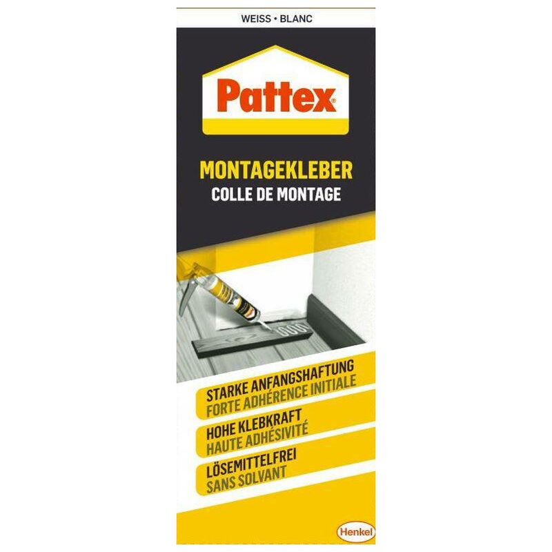 Pattex - Colle de montage Couleur blanc PCA40 400 g W697322