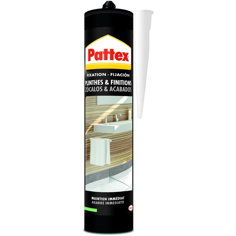 Pattex - Colle Fixation Plinthes et Finitions Bois 450g