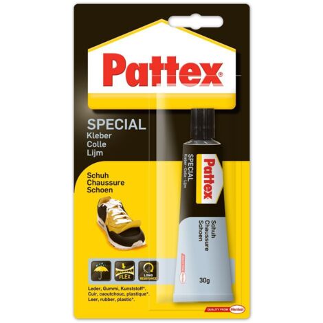 Pattex – Colle spéciale chaussures 30g – Pour cuir, caoutchouc et plastique – Résistante à l'eau et aux températures jusqu'à 80°C