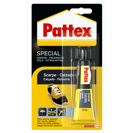 Pattex – Colle spéciale chaussures 30g – Adhésif pour semelles et talons – Réparation durable pour cuir et caoutchouc – Résistance à l'eau