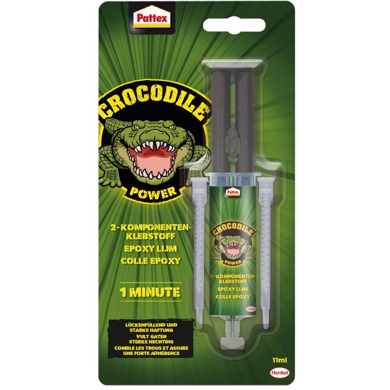 Pattex - Crocodile Power Mix, carte blister, 11 ml 2504171