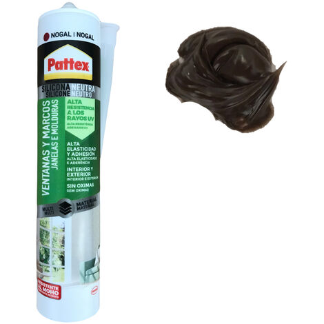 PATTEX Braunes Neutral Silikon für Fenster & Türen je 280ml von Henkel