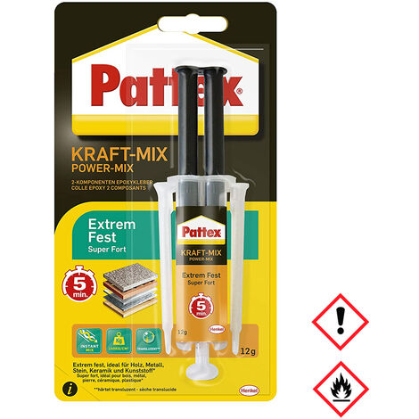 HENKEL AG & CO. KGAA Pattex Kraftkleber Extreme, 2 Komponenten Epoxidklestoff je 12g von Henkel