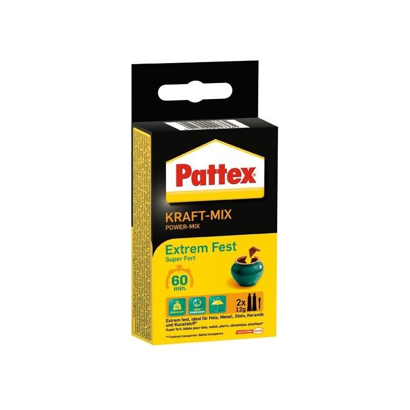 Pattex - KraftMix Extrêmement solide Tube2x11ml (Par 6)