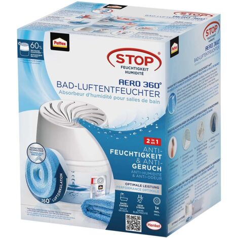 Pattex Luftentfeuchter Aero360° Badgerät, Weiß Luftentfeuchter