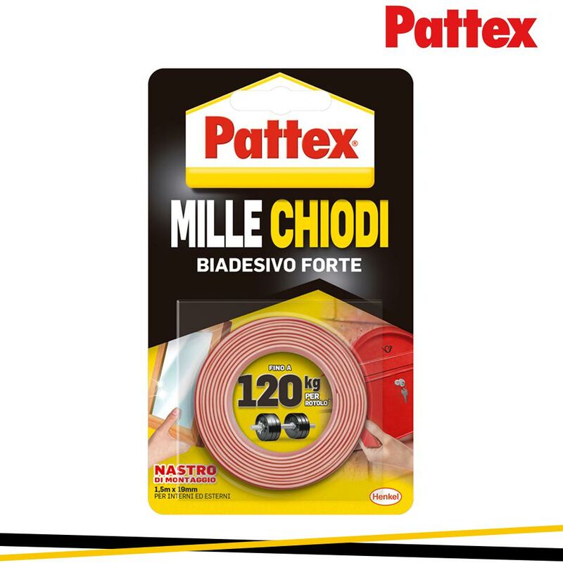 Nastro Biadesivo Superpotente Pattex Millechiodi Mm 19x150cm Scotch