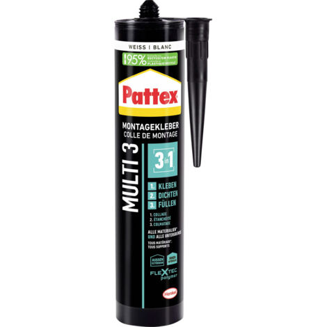 Pattex Montage Multi 3 Montagekleber Herstellerfarbe Weiß PTRMU 390 g