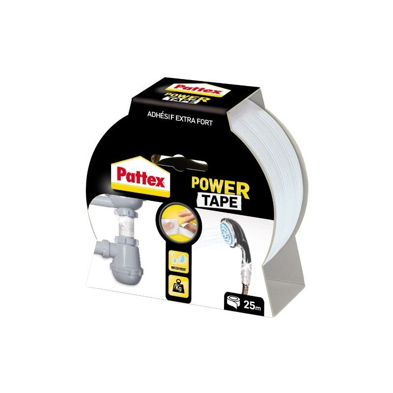 Adesivo riparazione power tape case 25 m bianco