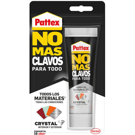 PATTEX No More Nails Adesivo per montaggio in cristallo 90 g 2501910