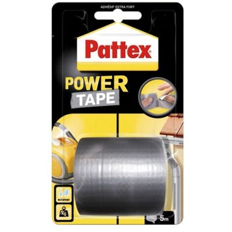 PATTEX - Pattex adhésif Power tape gris étui 5m