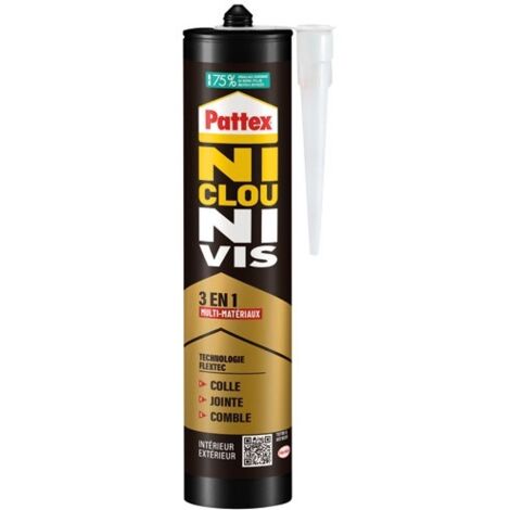 PATTEX - Pattex colle fixation ncnv 3 en 1 cart 389g
