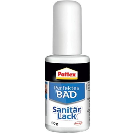 Pattex Perfektes Bad Sanitärlack Herstellerfarbe Weiß PL50W 50 g