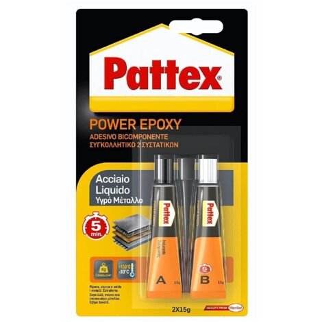 PATTEX POWER EPOXY ACCIAIO LIQUIDO TUBO 2X11 G 6 PZ