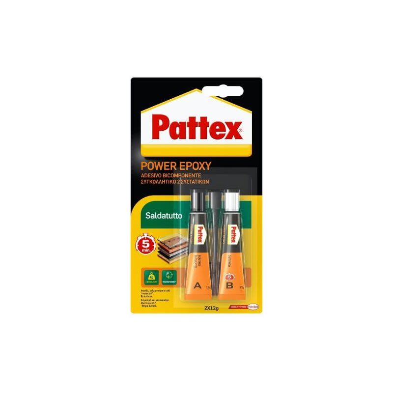 Pattex - Saldatutto - Adhésif transparent bi-composant 24gr