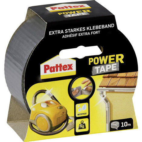 Pattex  PT1DS Gewebeklebeband Pattex Power Tape Silber (L x B) 10 m x 50 mm 1 St.