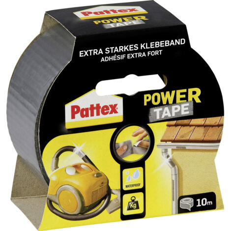 Pattex PT1DS Gewebeklebeband Pattex Power Tape Silber (L x B) 10 m x 50 mm 1 St.