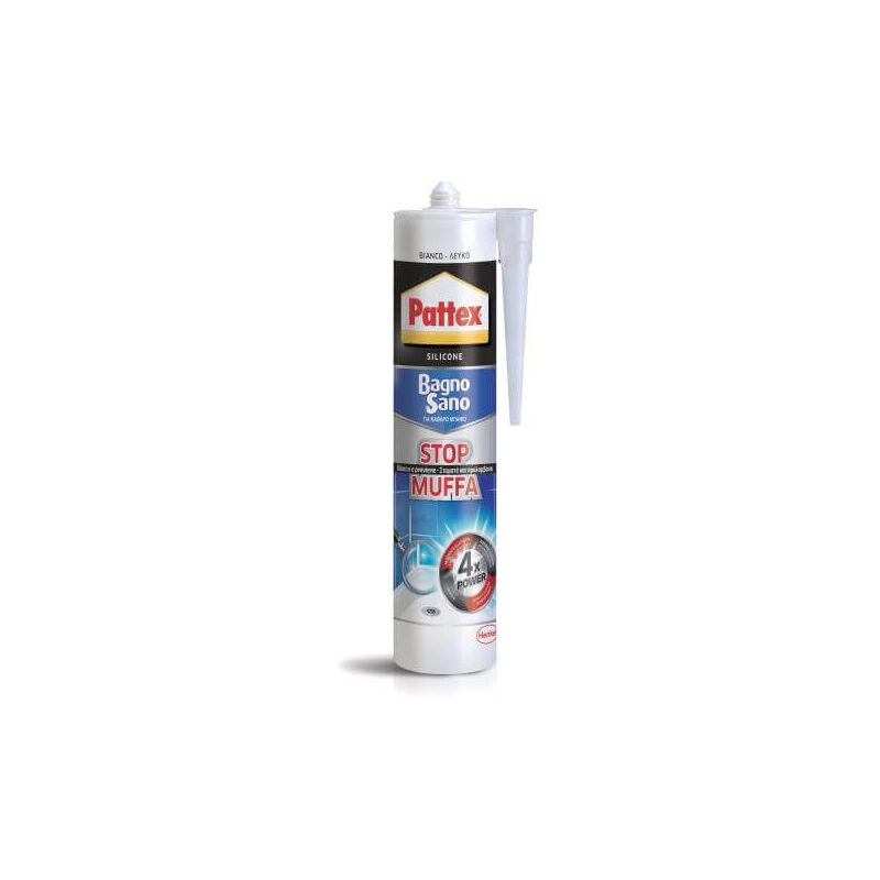 Pattex - Mastic salle de bain neutre anti-moisissure - 300ml - coloris blanc