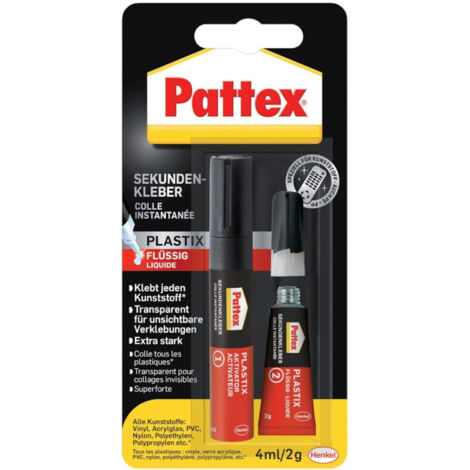 PATTEX Sekundenkleber Plastik Flüssig 5g