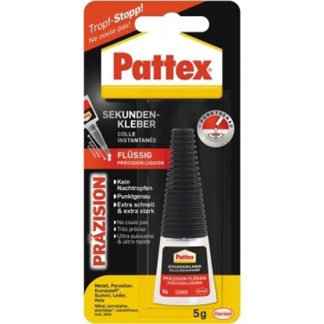 Pattex Sekundenkleber Präzision transparent 5 g Dosierfläschchen Sekundenkleber