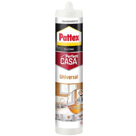 Pattex Sigillante Silicone Trasparente per Bagni e Infissi - 280 ml