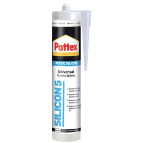 PATTEX SILICON 5 UNIVERSALE TRASPAR 280 ML CARTUC- HENKEL ITALIA- 25,0 pz