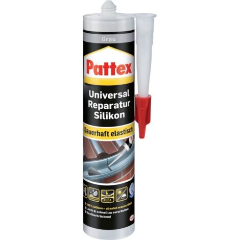 Pattex Silicone universel réparation , gris, 750ml (Par 4)