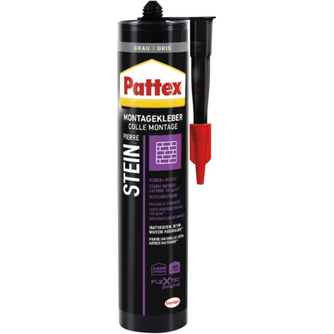 Pattex Stein Montagekleber Herstellerfarbe Grau PTRST 420 g