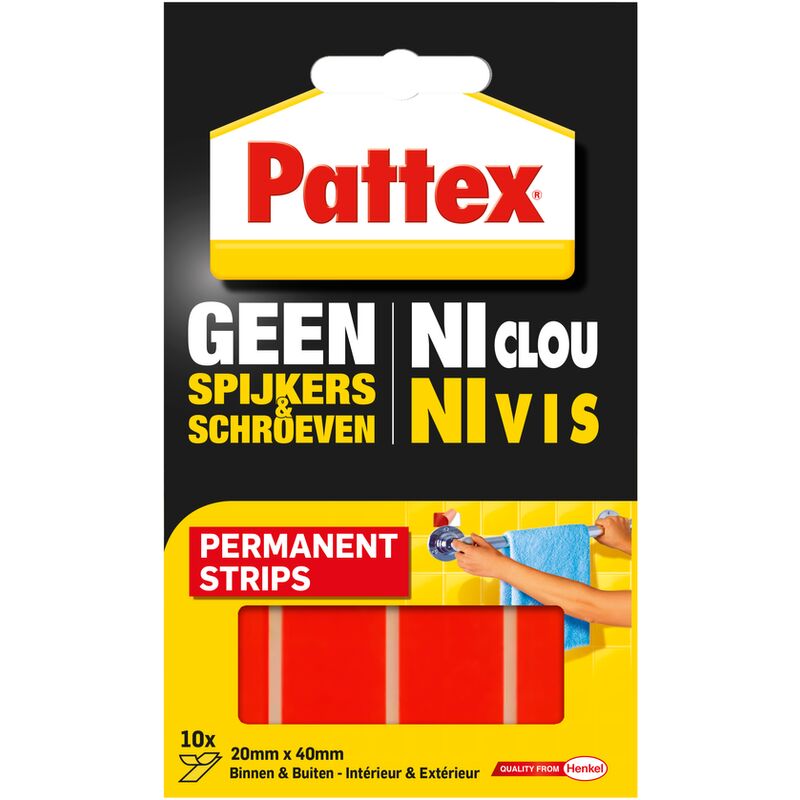

Adhesivo permanente Pattex - 'Ni clavos, tornillos ni' - 10 pics