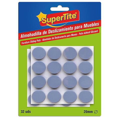 Pattini adesivi rotondi da 20 mm - Confezione da 32 pezzi