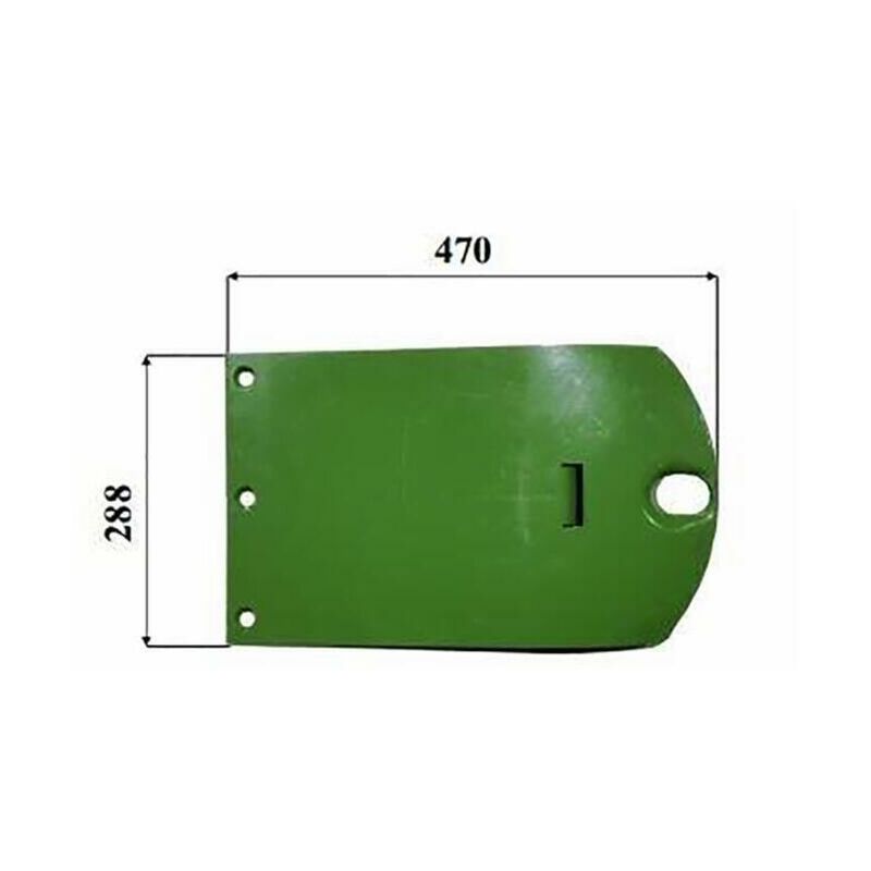 Image of Pattino per falciatrice rotativa adattabile Krone rif. 2534801. Lunghezza 470mm, larghezza 288mm 96339