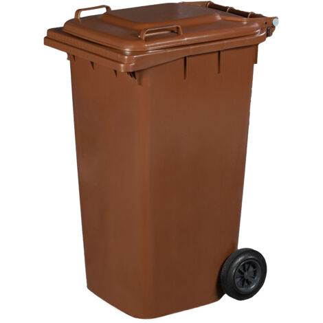 PATTUMIERA 240 L C/RUOTE MARRONE MP- 1,0 pz