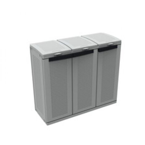 PATTUMIERA 3 ANTE 102X39X88H ECOCAB TERRY RACCOLTA MULTIPLA DIFFERENZIATA PVC