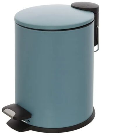 PATTUMIERA A PEDALE COVER SLIM 3L D.18XH25CM IN ACCIAIO BLU PASTELLO OPACO