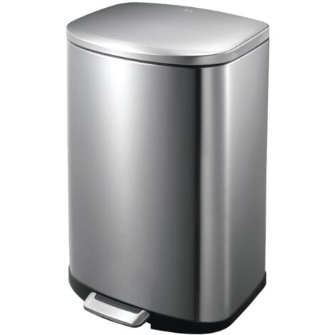 Pattumiera a Pedale Della 50 L Argento Opaco EKO