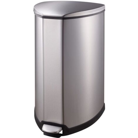 Pattumiera a Pedale Grace 35 L Argento Opaco EKO